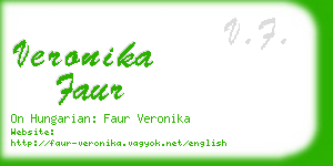 veronika faur business card